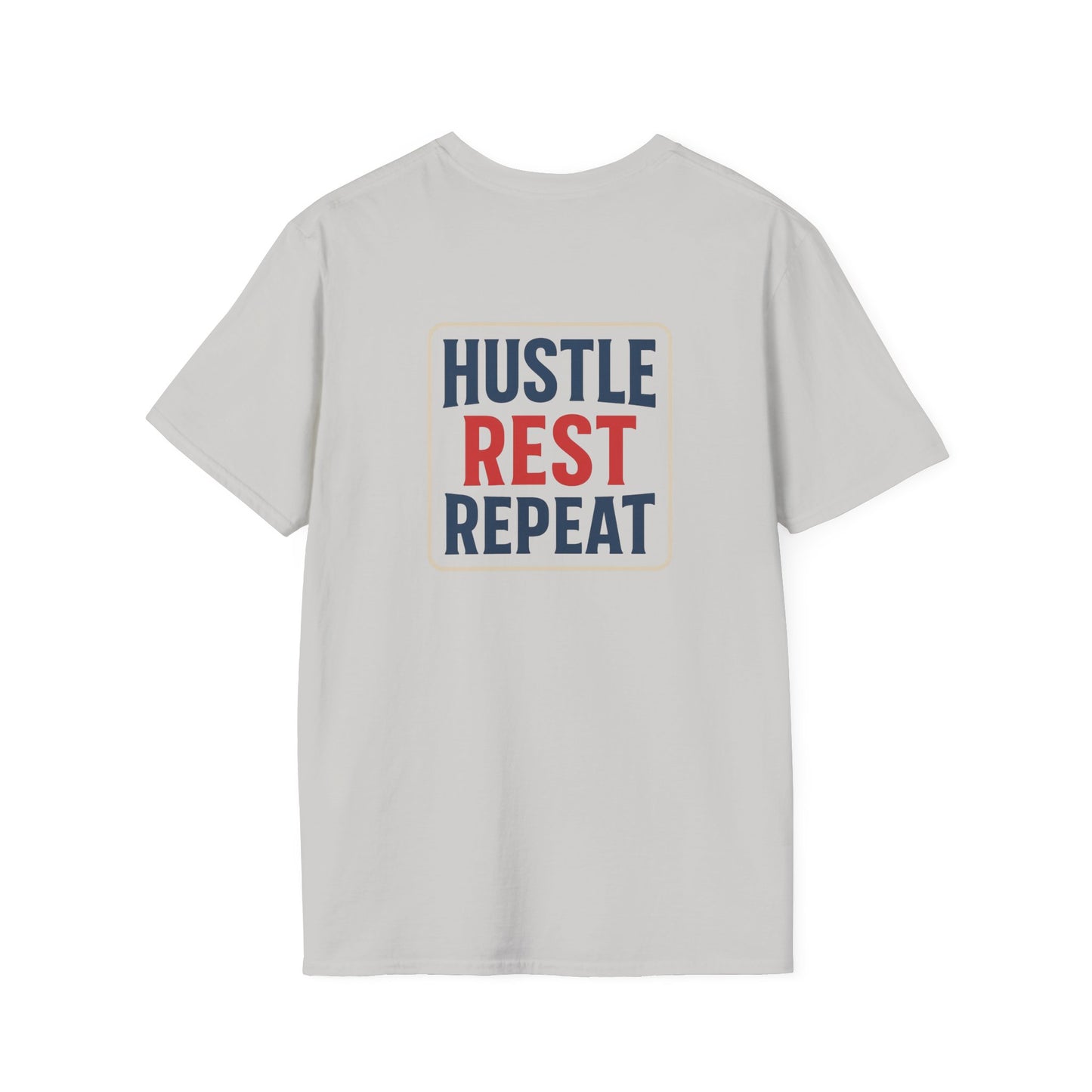 Legends Logo - Hustle Rest Repeat - Softstyle Tee