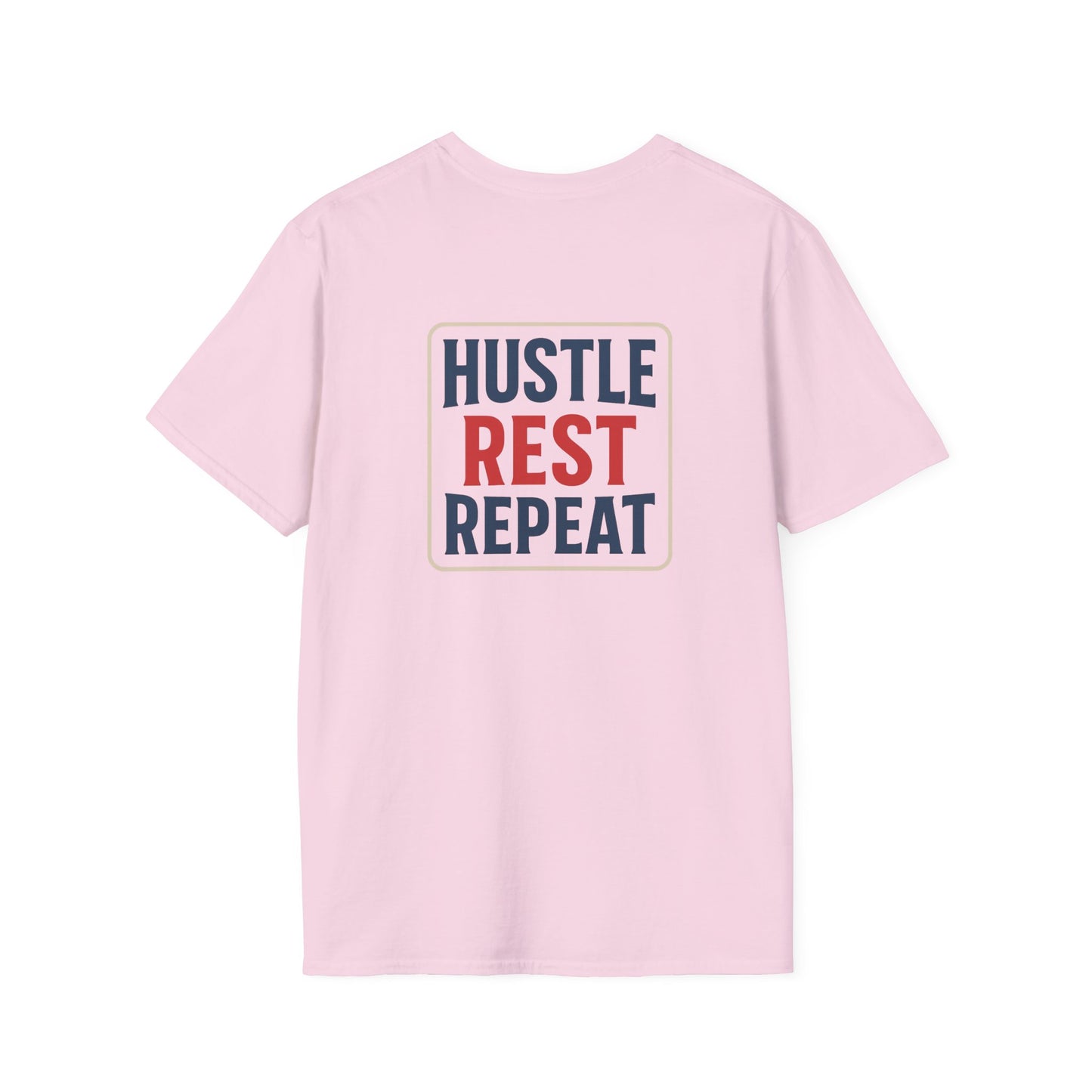 Legends Logo - Hustle Rest Repeat - Softstyle Tee