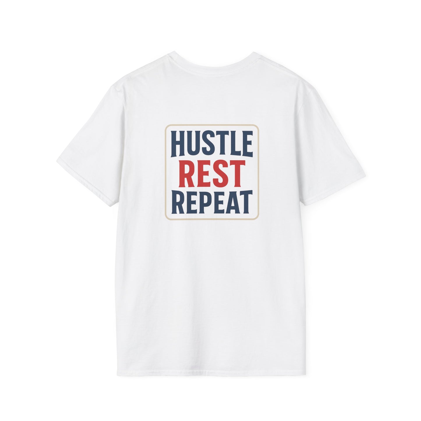 Legends Logo - Hustle Rest Repeat - Softstyle Tee