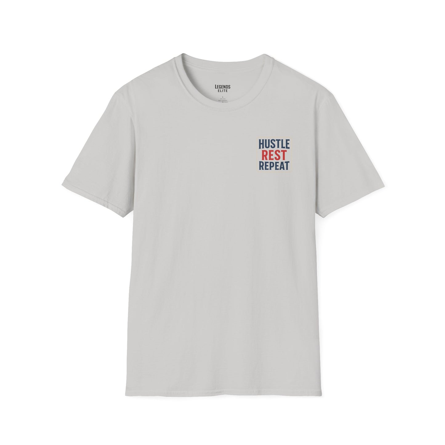 Men's Softstyle - Hustle Rest Repeat Logo - For Legends. By Legends.