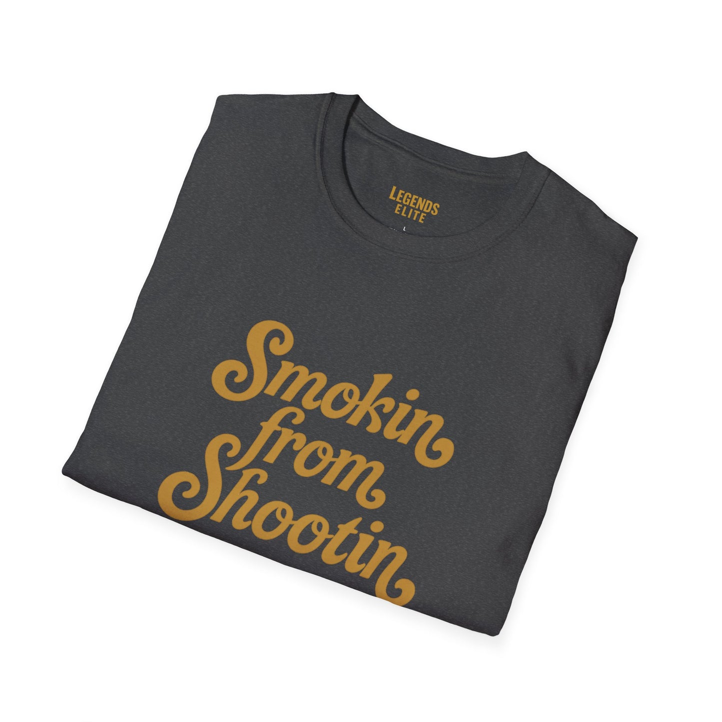 Smokin' from Shootin' Unisex Softstyle T-Shirt - Casual Graphic Tee for Laid-Back Vibes