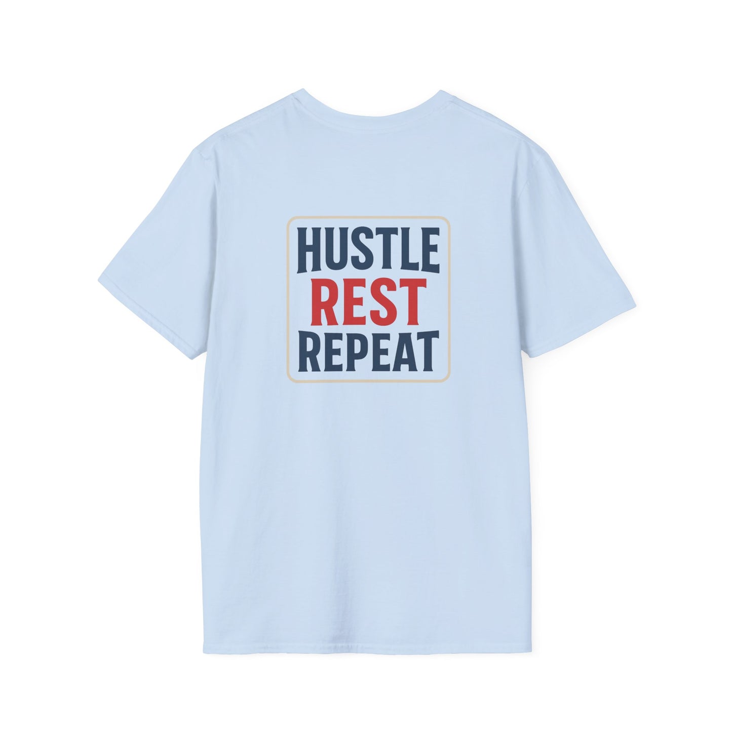 Legends Logo - Hustle Rest Repeat - Softstyle Tee
