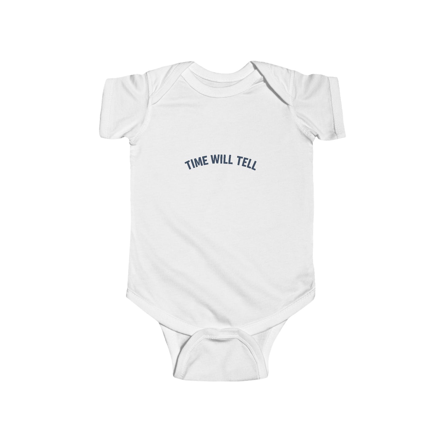 Time Will Tell - Infant Onesie - Blue Logo