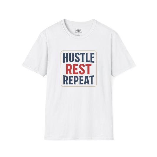 Hustle Rest Repeat - Softstyle Tee