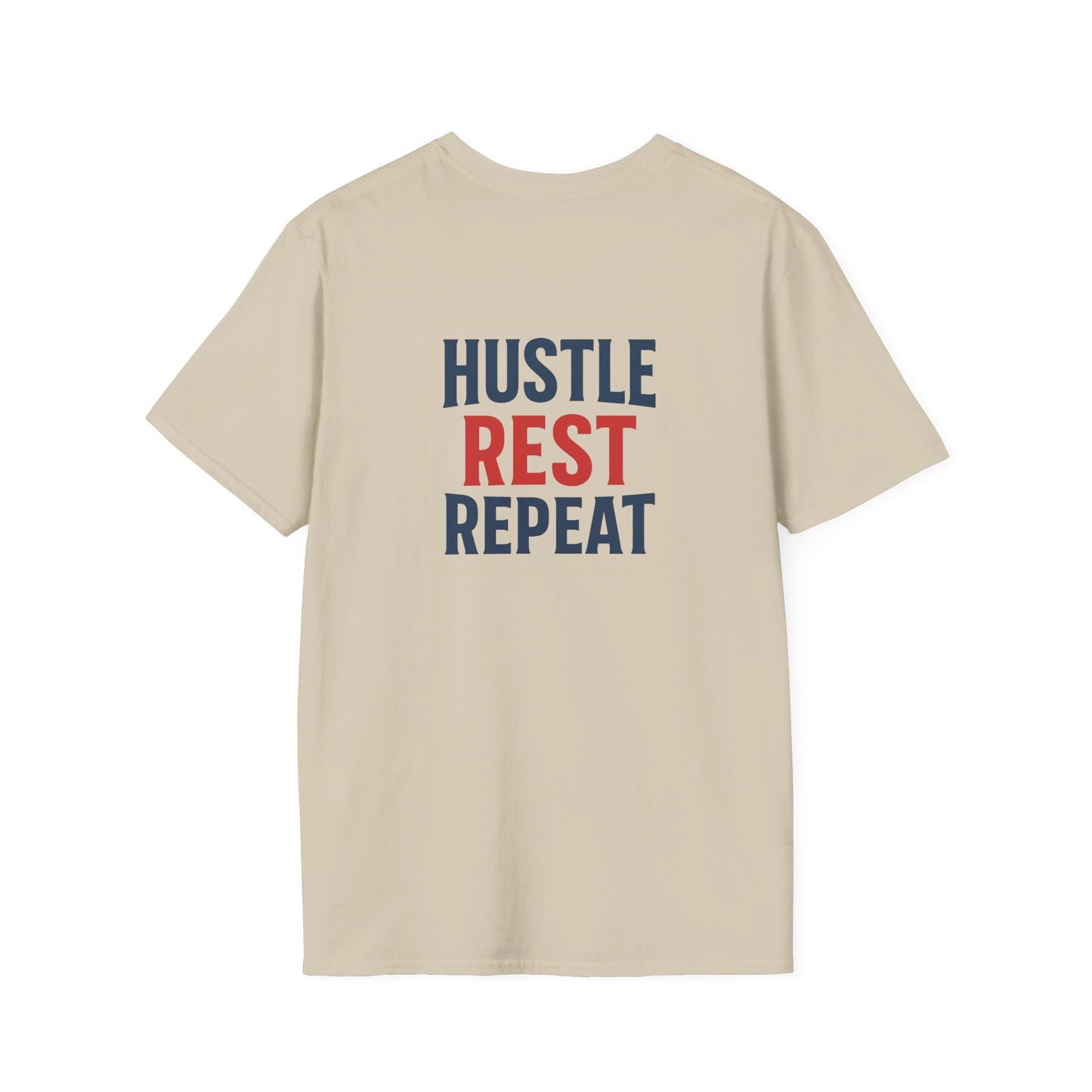 Legends Logo - Hustle Rest Repeat - Softstyle Tee