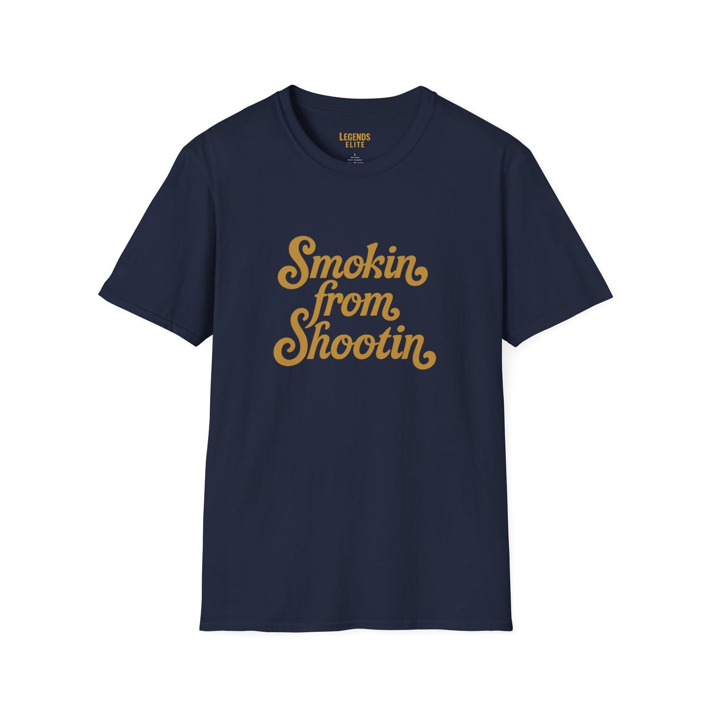 Smokin' from Shootin' Unisex Softstyle T-Shirt - Casual Graphic Tee for Laid-Back Vibes