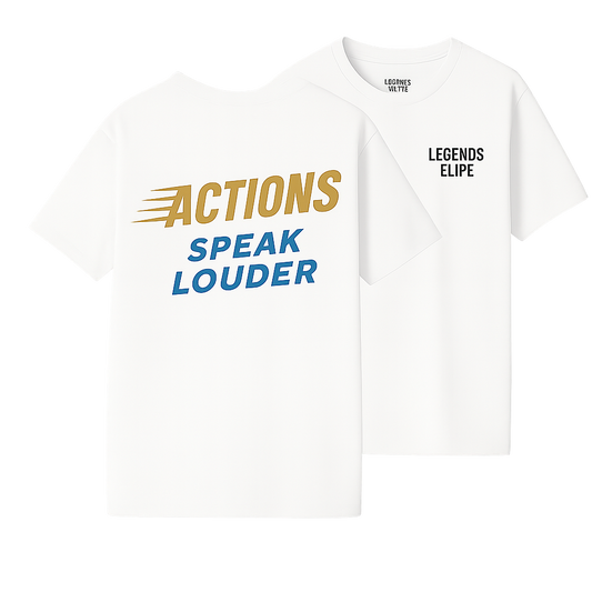 Actions Speak Louder - Legends Logo - Softstyle Tee